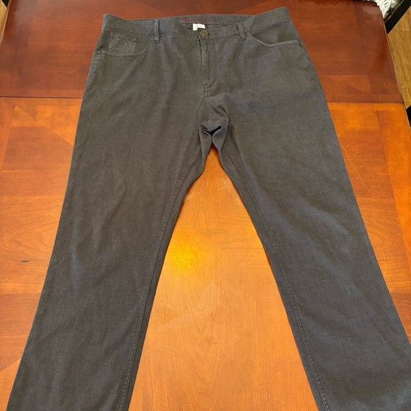 Robert Graham Tailored Ripling Men's Dark Brown Chinos 40 x 31/32 - Picture 1 of 12